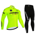 Women's autumn long sleeve cycling suit, polyester top and pants set in sizes XS to XXXL