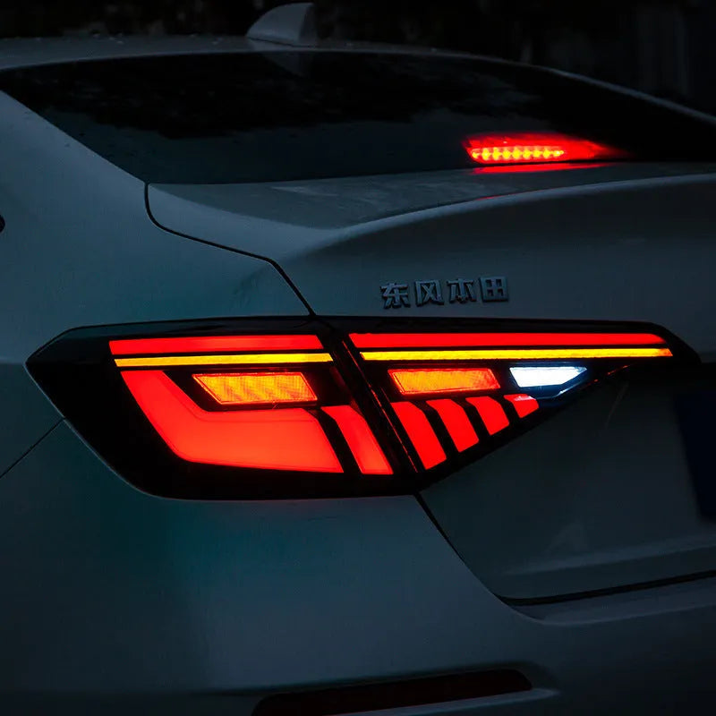 11th generation Honda Civic modified LED taillight assembly in black and red and black and white options.