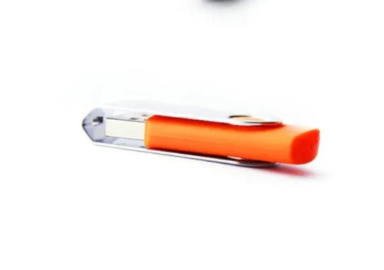 USB 3.0 external hard drive with metal shell in black on a flat surface