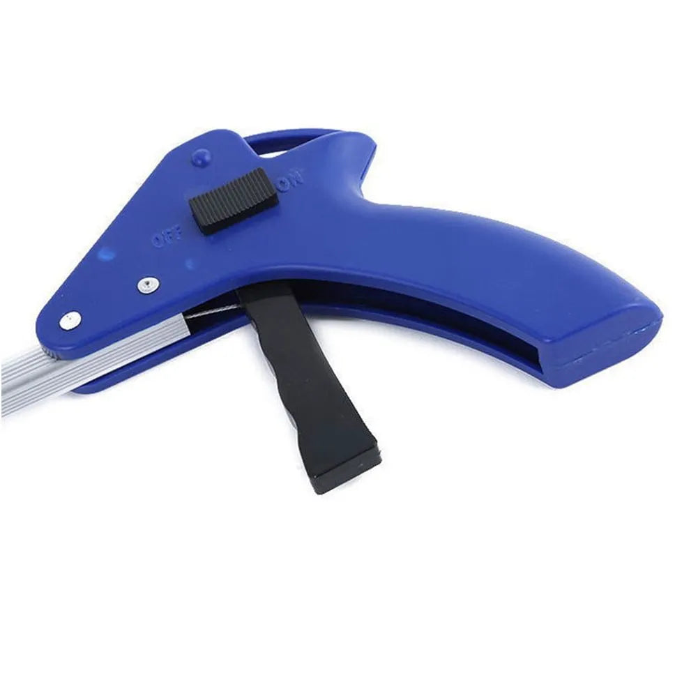 Aluminium alloy folding litter picker, 81cm extended, 8cm opening, blue and red options
