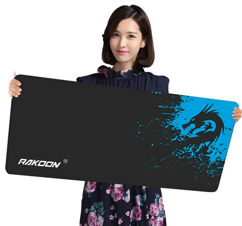 Business internet cafe table mat mouse pad with Seam Blue Dragon pattern in multiple sizes