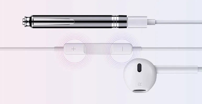 Black USB voice recorder pen measuring 120mm long, shown next to a ruler for scale.