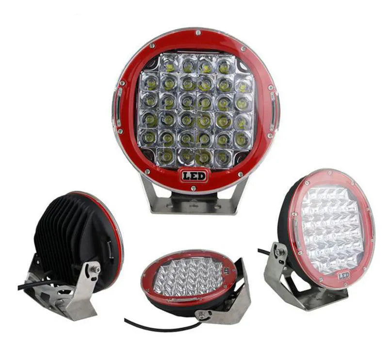 Black alloy die-cast LED fog light inspection spotlight with 30-degree beam and Cree chips