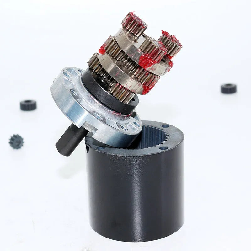 Precision planetary reducer gear box with 5.0 inner hole motor teeth, 1:71 reduction ratio and 30 back gap