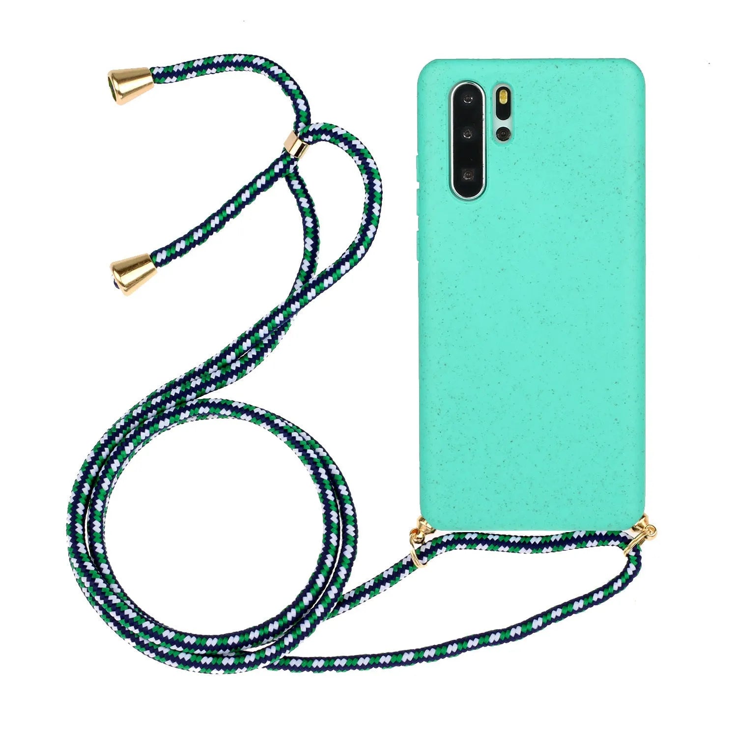 Huawei P30 floral painted phone case with wristband lanyard in multiple colour options