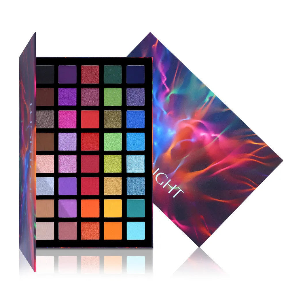 40 colour eyeshadow palette with shimmer and matte shades in a paper box, 40g set
