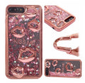 Three-dimensional lips TPU back cover phone case for Huawei P20 P30 in golden colour