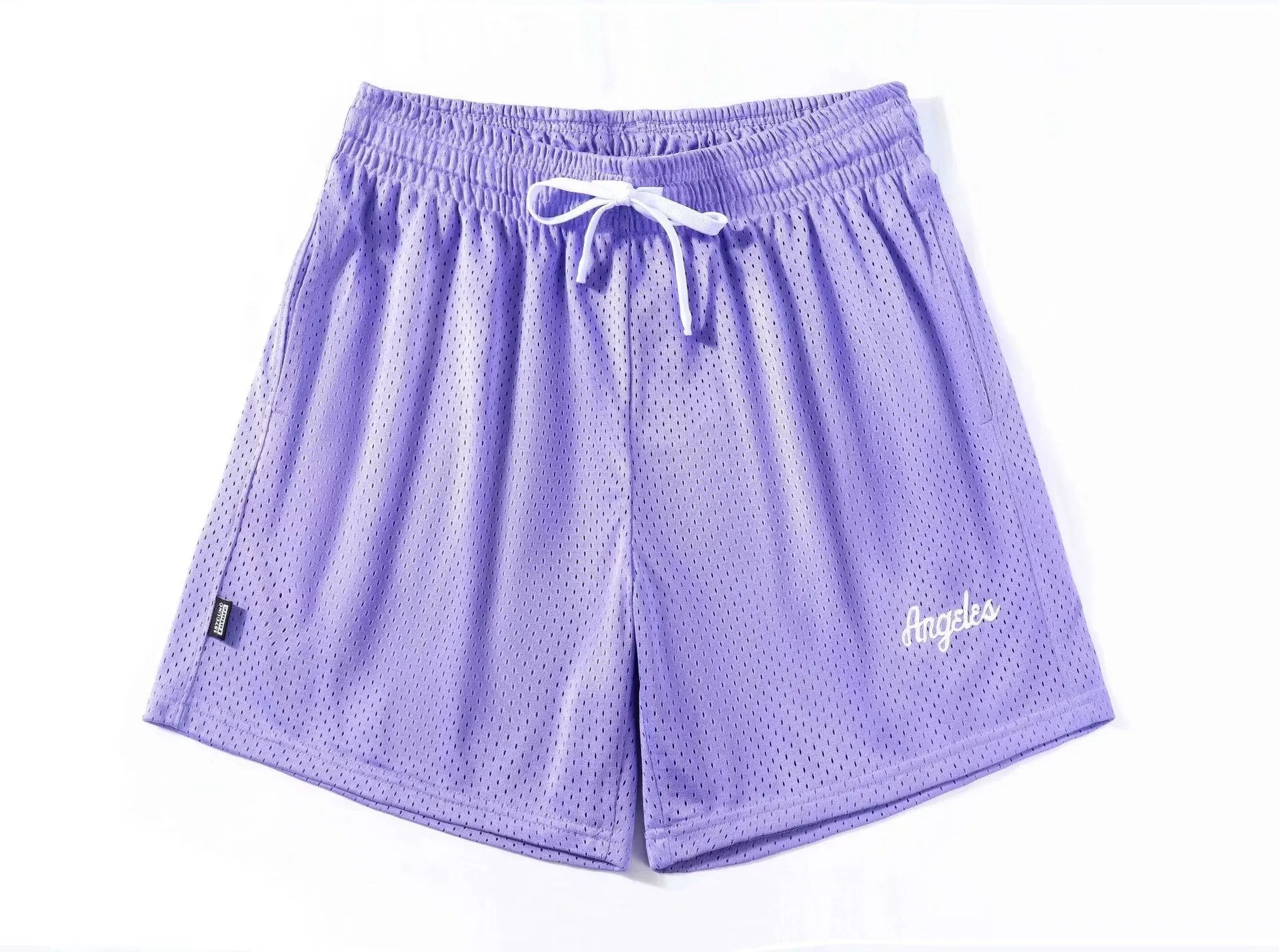 Men's double-layer mesh shorts in various colours for summer sports and leisure wear
