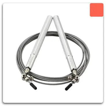 CrossFit speed jump rope with aluminium handle and 3m wire cable in black with carrying bag