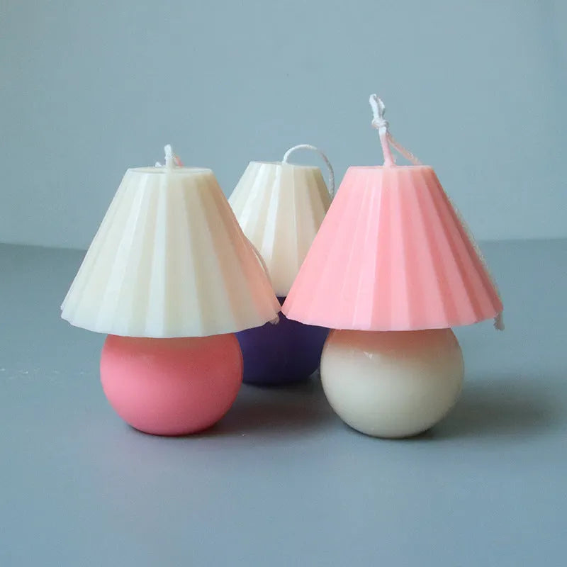 Transparent acrylic small lamp candle mould for homemade scented candles and soaps