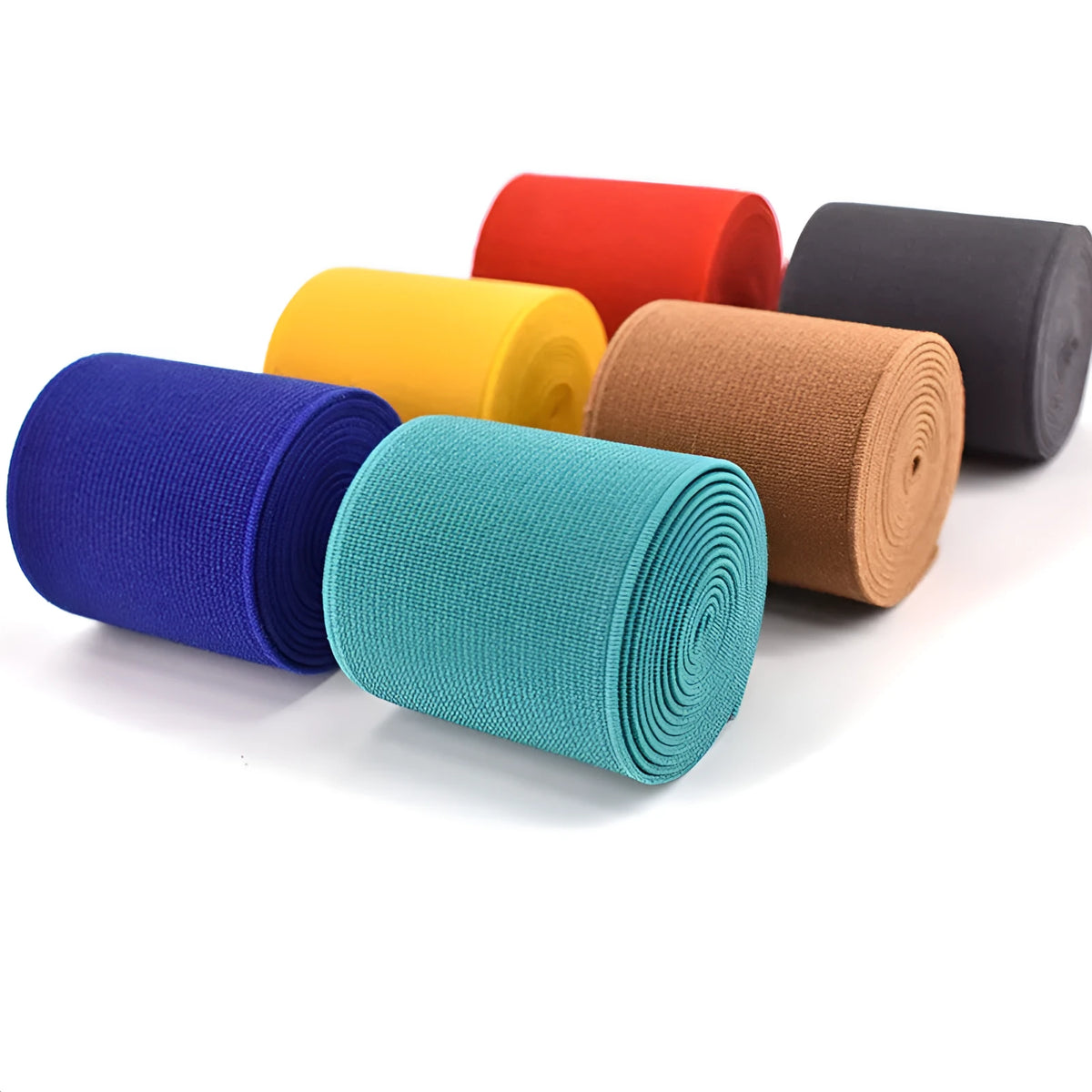 5cm wide colour elastic band with 1.5mm thickness for clothing and luggage liner