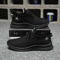 Men's casual shoes in grey, black, or white with cloth upper, PVC sole, round toe, and front lace-up