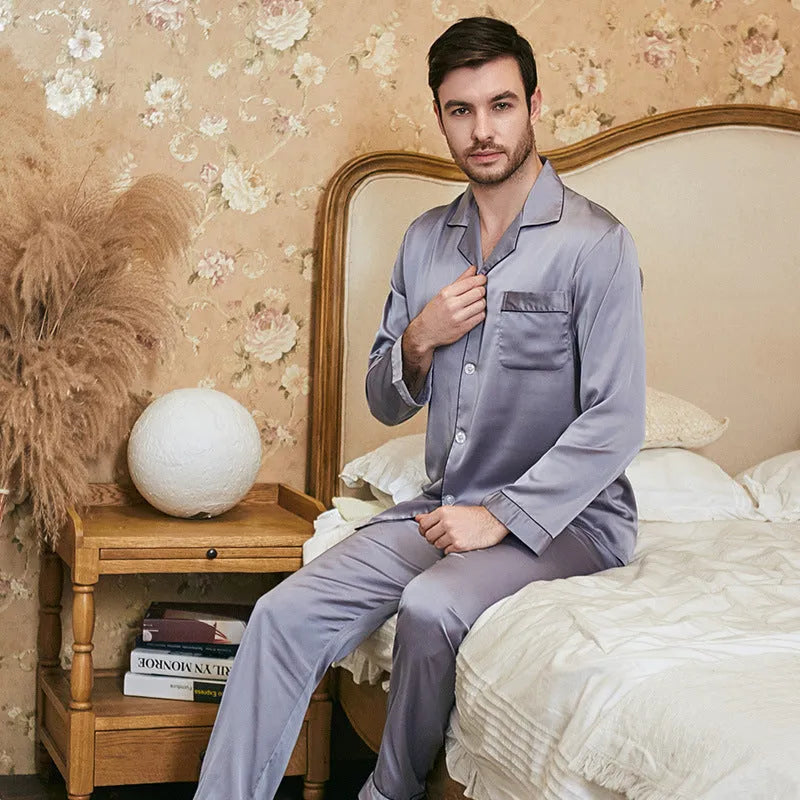 Ladies lace suspender nightgown in artificial silk, available in multiple colours for couple pajama sets