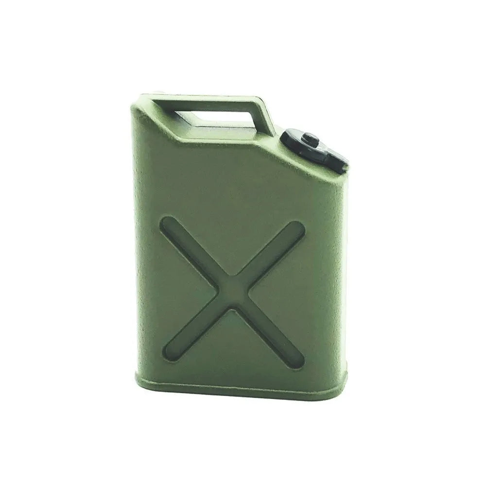 Two green plastic decorative fuel tanks for RC Axial Ghost climbing car accessories