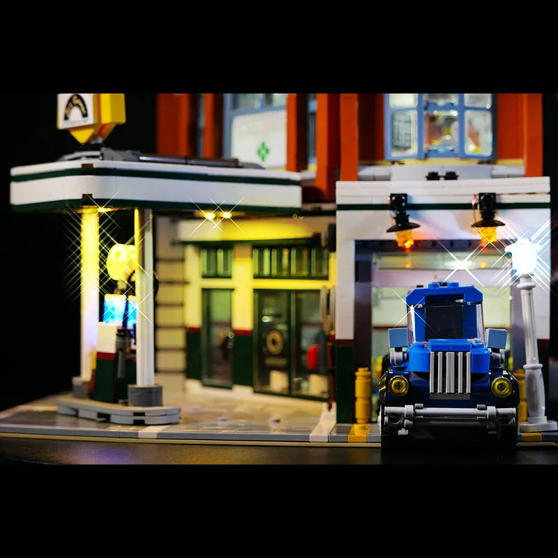 Multi-colour plastic LED lighting accessories for MOC Lego-compatible brick modifications