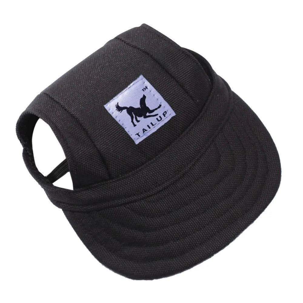 Oxford cotton dog sun hat in baseball cap style for small medium pets outdoor tourist use