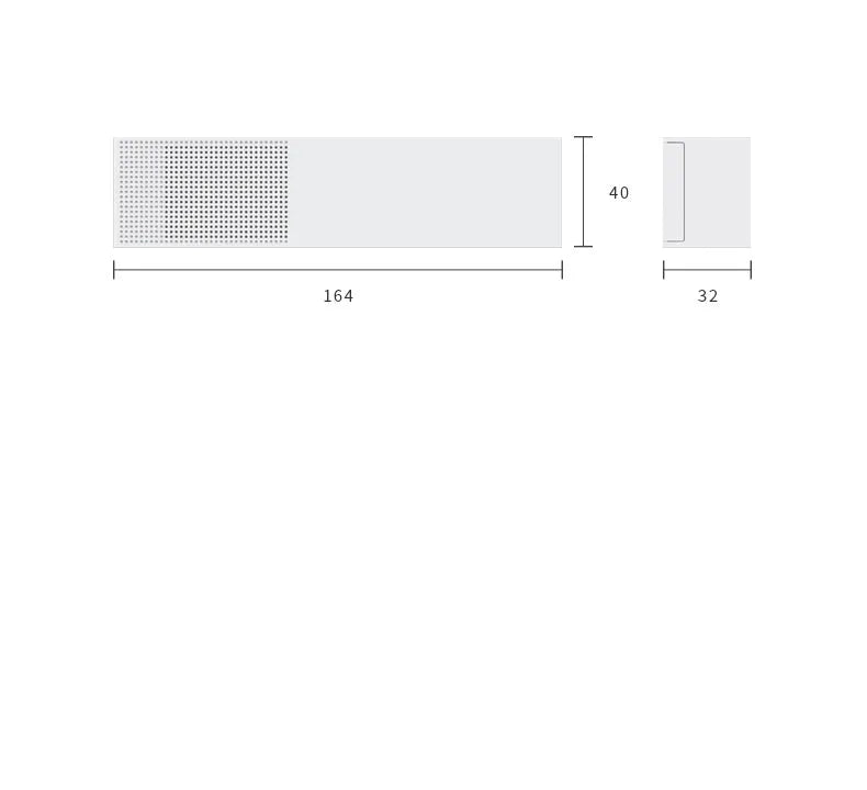 Smart Purifier ABS white air purifier with 164x40x32mm dimensions and two spare filters