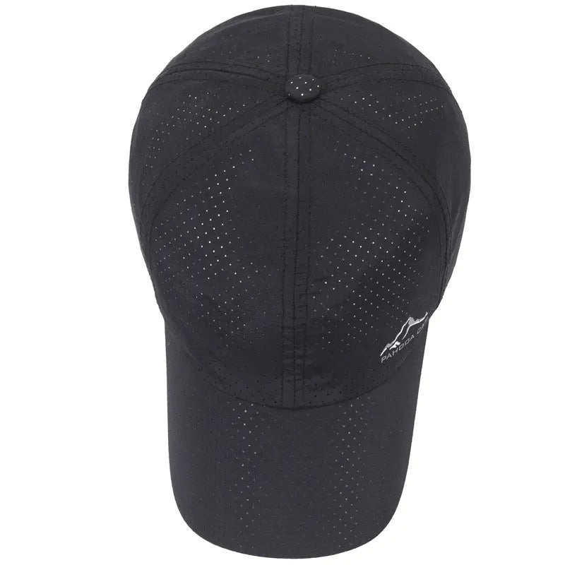 Korean style summer baseball cap in army green with adjustable strap and dome crown.