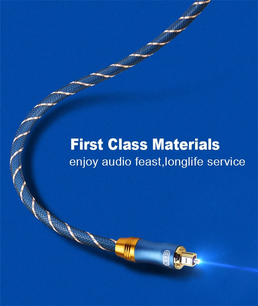 Digital coaxial audio cable 3 metres with gold-plated RCA plugs and blue screen design