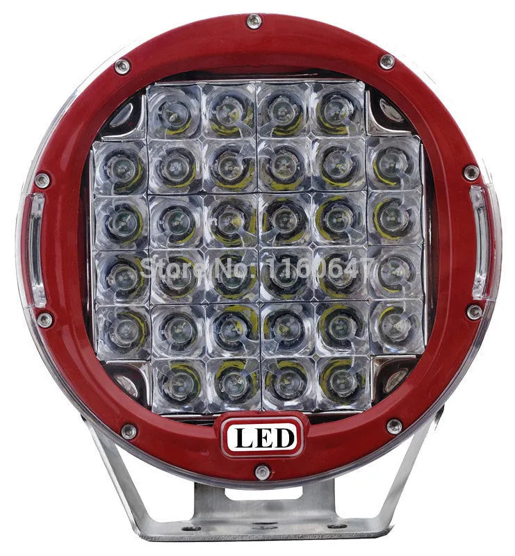 Black alloy die-cast LED fog light inspection spotlight with 30-degree beam and Cree chips