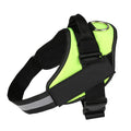 Reflective adjustable no-pull dog harness with handle on black labrador