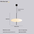 Nordic retro designer UFO pendant chandelier ceiling light in black and white finish