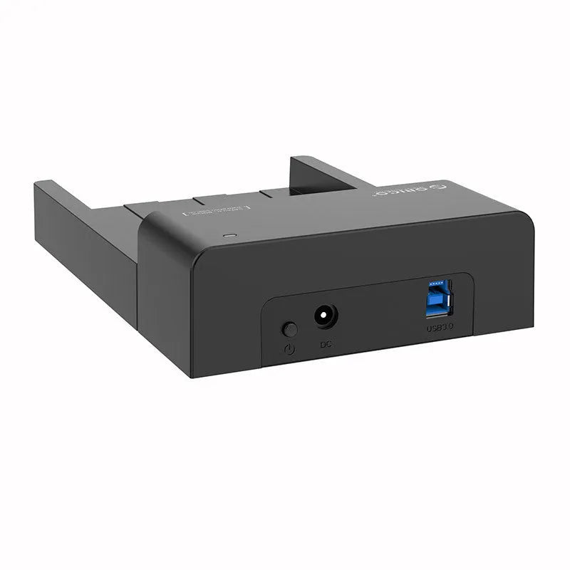 Black plastic hard disk enclosure case for 2.5 inch and 3.5 inch SATA drives with data cable