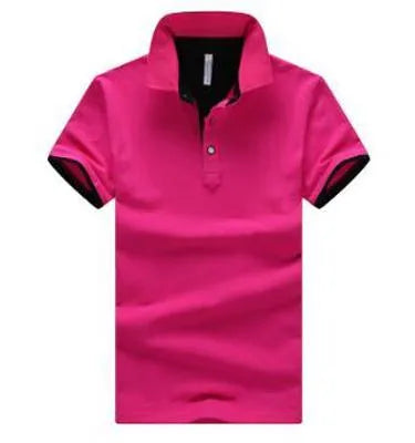 Men's casual fashion stand collar polo shirt in 100% cotton short sleeve design available in multiple colours