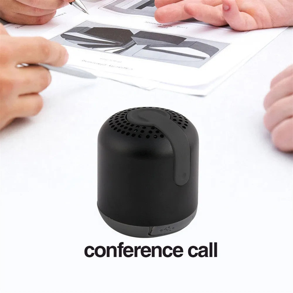 Hieha XQ11 cylindrical metal Bluetooth speaker in black, gold, pink, red or silver colour.