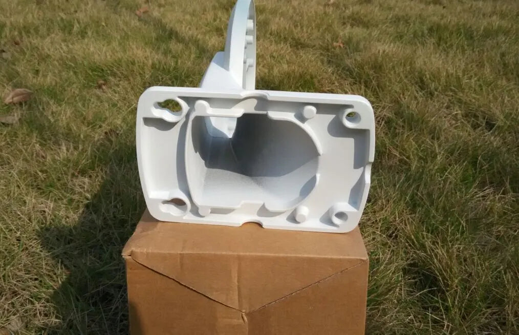 White dome camera wall mount bracket made of aluminium alloy and ABS