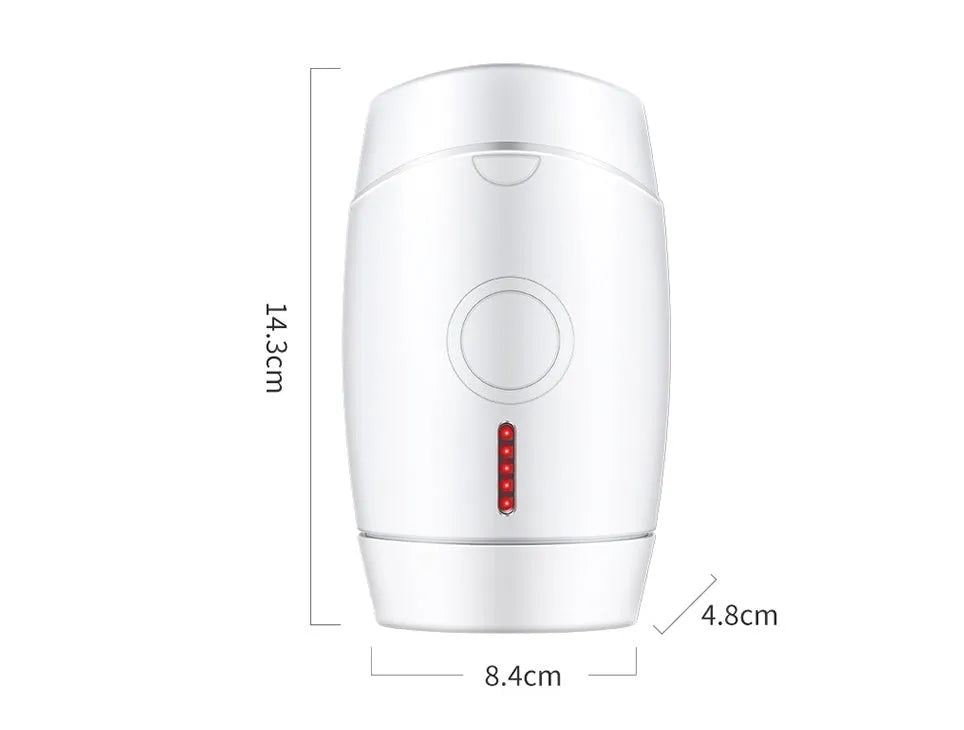 White home laser hair removal instrument with UK plug and compact design