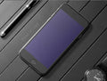 Tempered glass screen protector for iPhone showing 0.23mm thickness and 3D curved edges