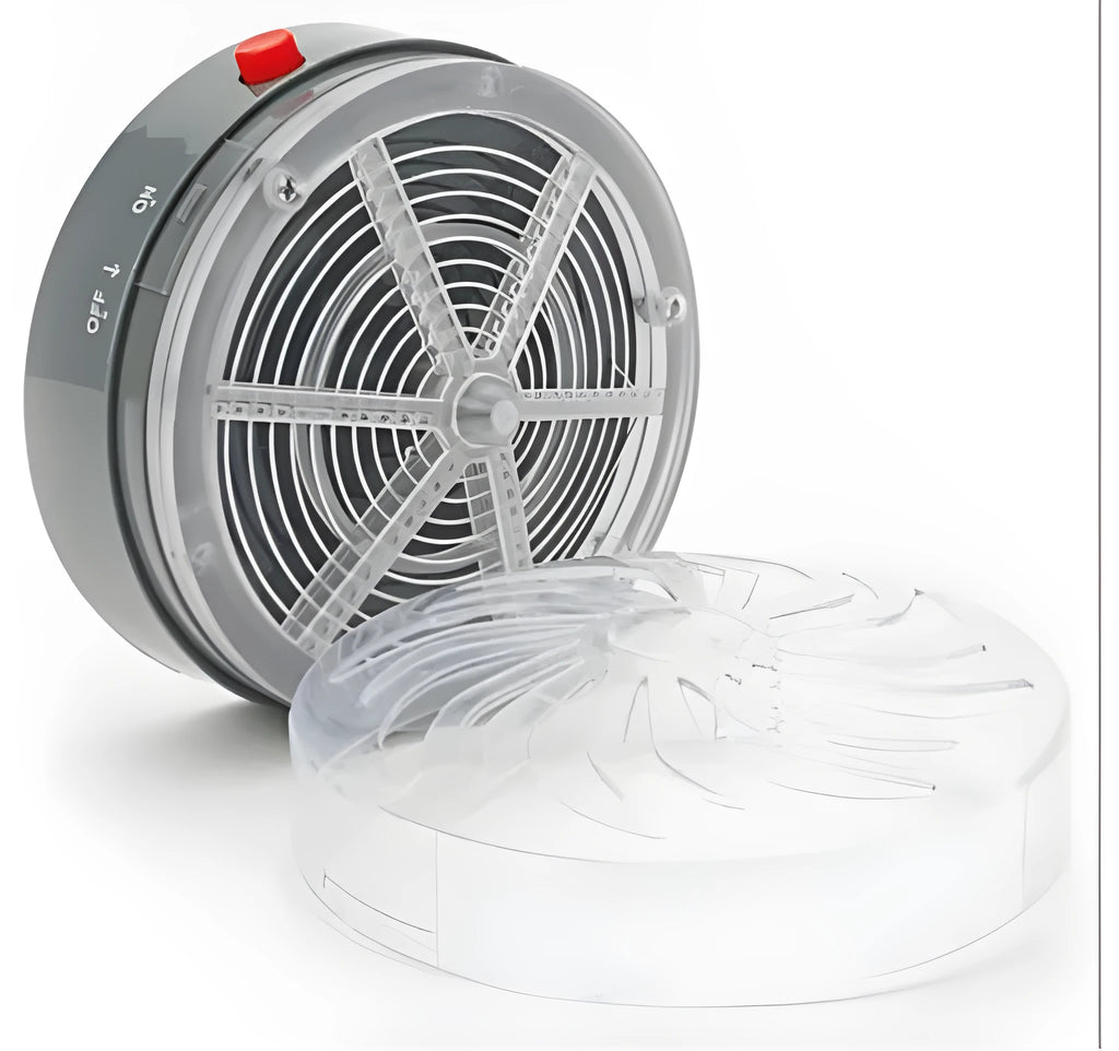 Home solar mosquito killer, plastic circle design with blue light, L10 x H10 x D5cm