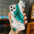 Marble TPU mobile phone case back cover for iPhone with luxury style pattern