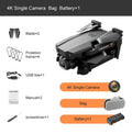 LSRC-XT6 dual-lens foldable quadcopter drone with adjustable 180 to 90 degree lens, open size 18x15x4cm
