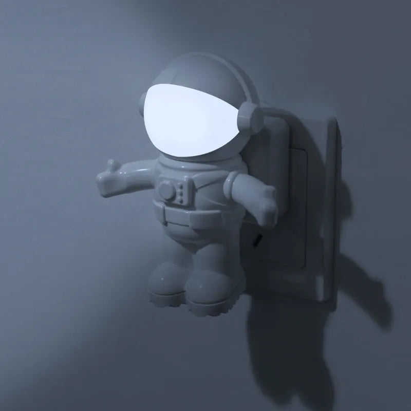 Litwod astronaut desk lamp with USB cable, flexible gooseneck arm, and push-helmet switch, 92x78x106mm