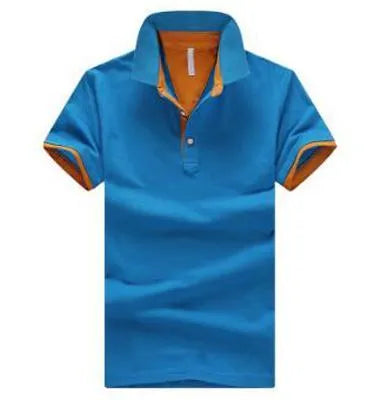 Men's casual fashion stand collar polo shirt in 100% cotton short sleeve design available in multiple colours