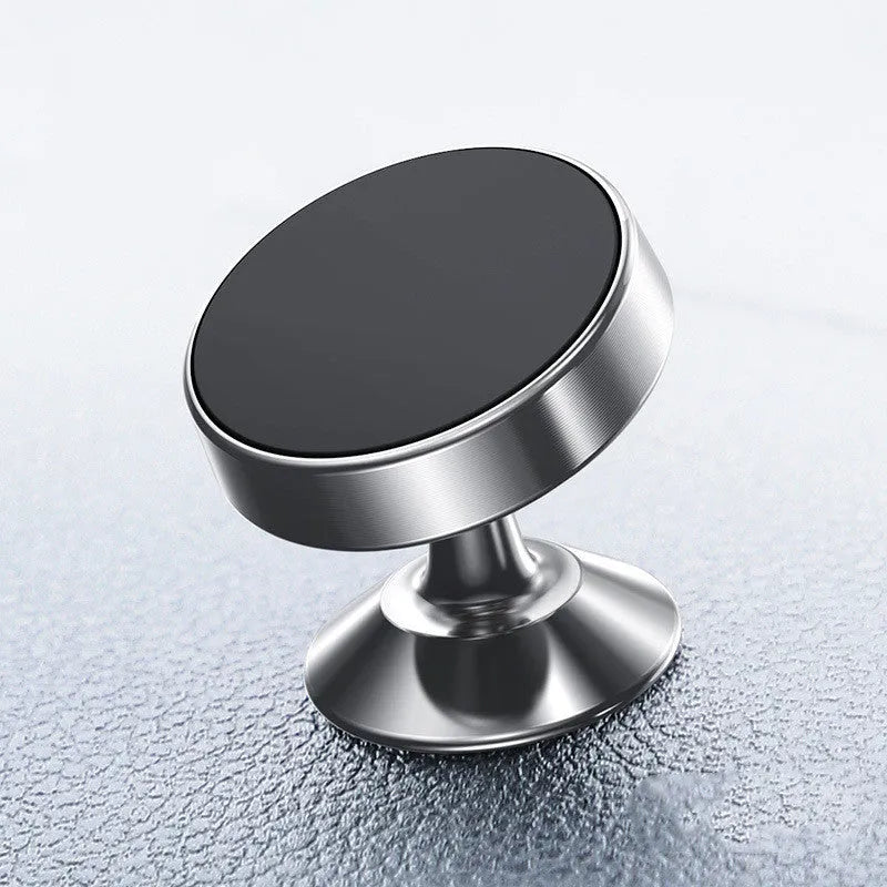 Magnetic car phone holder in aluminium alloy with CD texture surface in three colour options