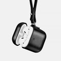 AirPods Pro protective sleeve with ring buckle, flip type, plastic and leather, business style, brown black red khaki