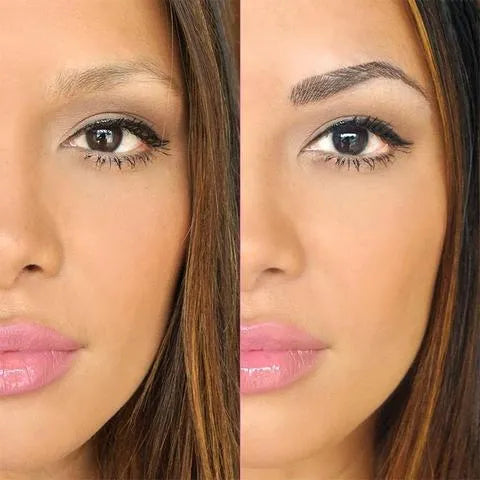 Four-claw eyebrow pen with liquid formula in Chestnut, Brown and Dark Grey, 1ML, for natural hair-like brow look
