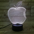 3D fruit-shaped colourful night light with acrylic shade and touch control.