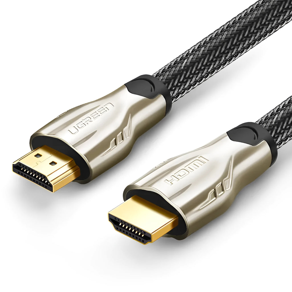 5 metre long black HDMI cable with gold-plated connectors for 4K TVs and games consoles.