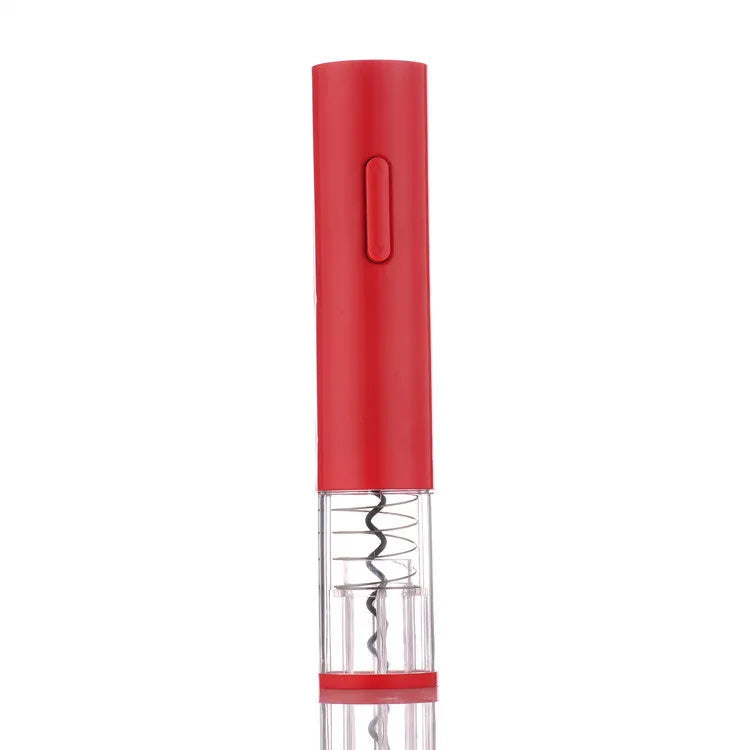 Automatic electric wine bottle opener with foil cutter in red, black, or white colour options.