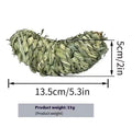 Natural timothy grass pet chew toy in pear shape for rabbits and guinea pigs