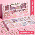 Children's decorative sticker sheets in five theme options for notebooks and cards