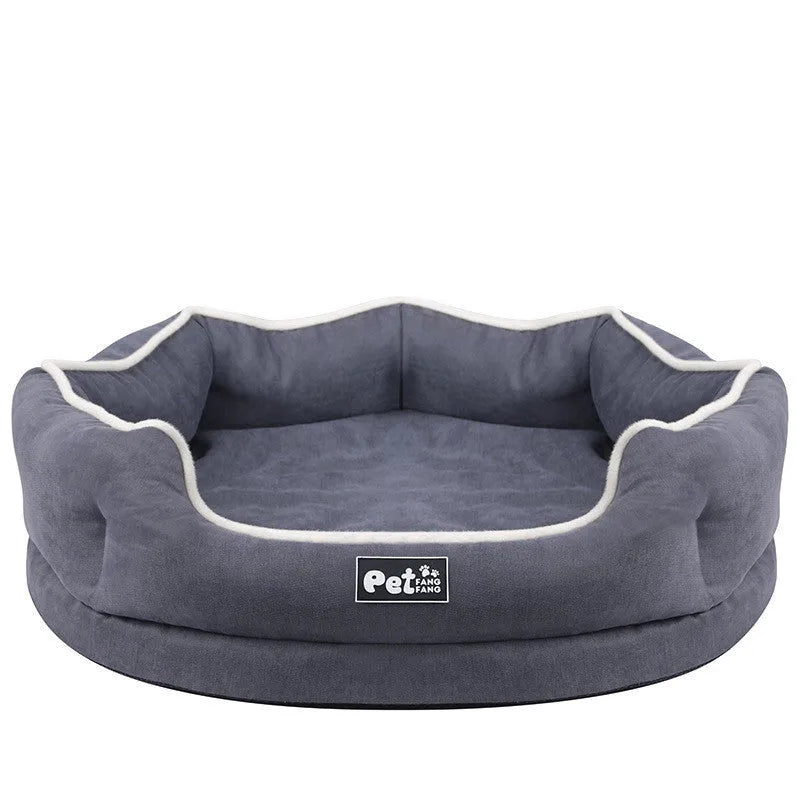 Removable pet bed mattress in grey cloth with tear and bite resistant fabric for cats and dogs S size
