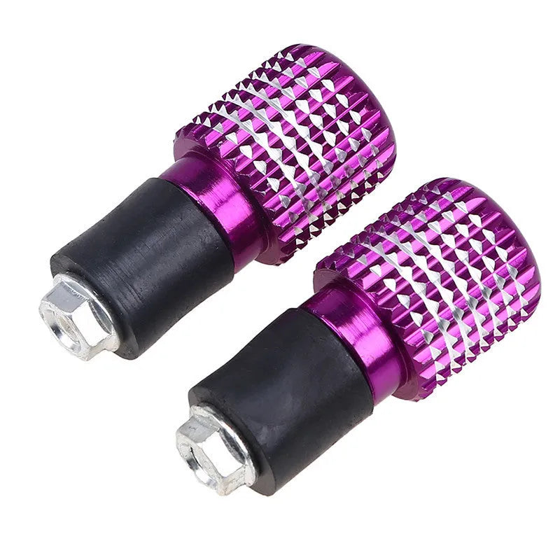Blue anodised metal handlebar end cap for CB400 VTEC motorcycle replacement