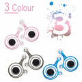 Pair of clear plastic mini joysticks with coloured bases for mobile phone and tablet gaming.