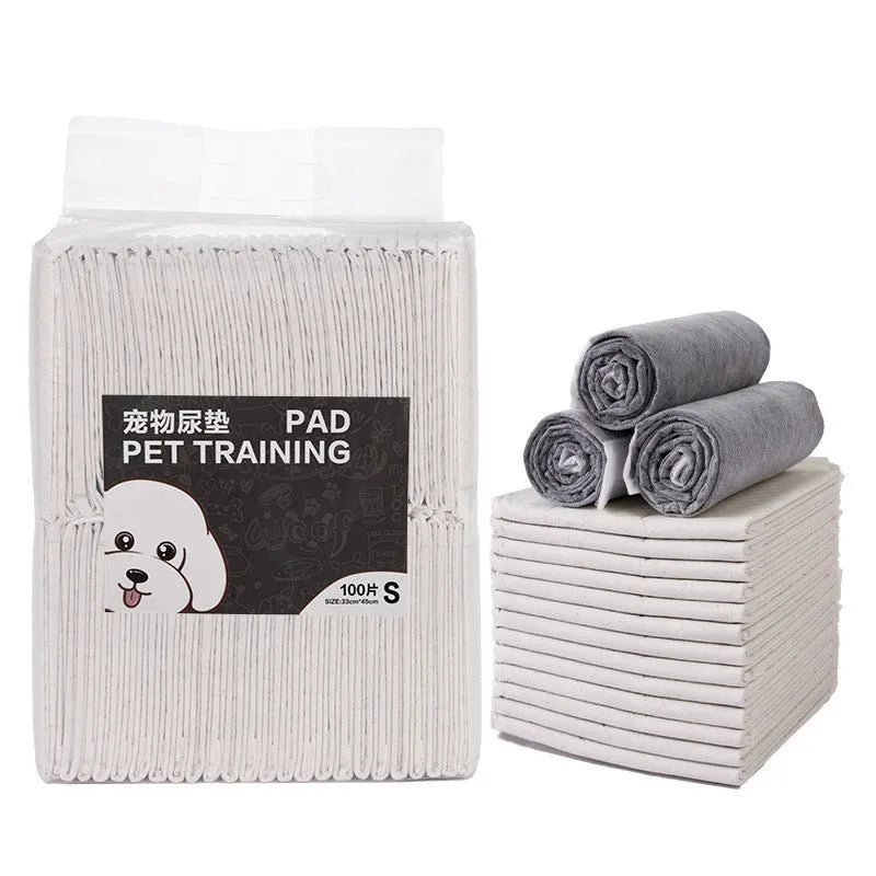 Pack of pet urinal pads showing bamboo charcoal deodorant variant in size L 60x60cm