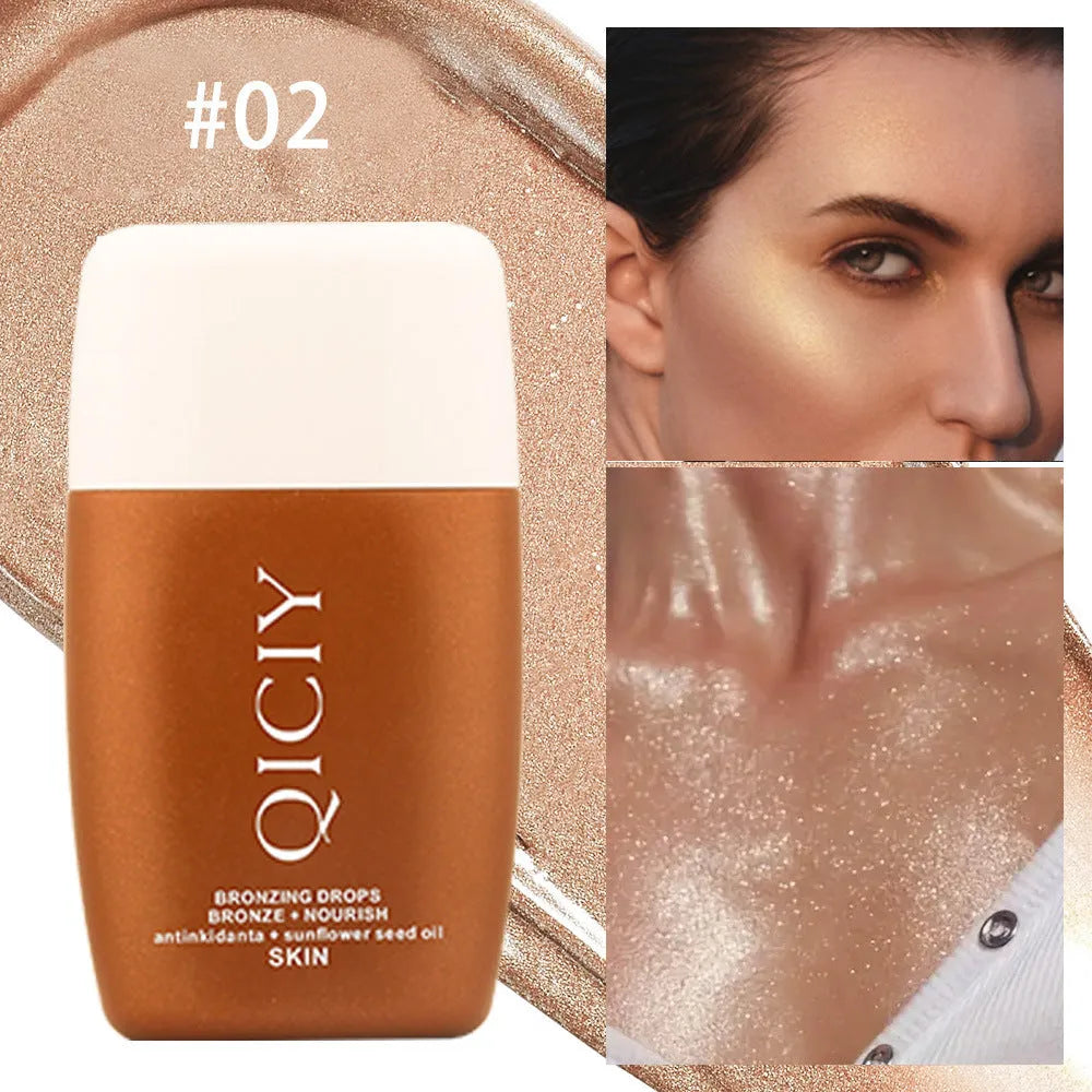 30ML contouring liquid bottle for face and body brightening with four colour options